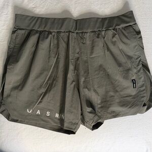 ASRV Sage Green Running Shorts